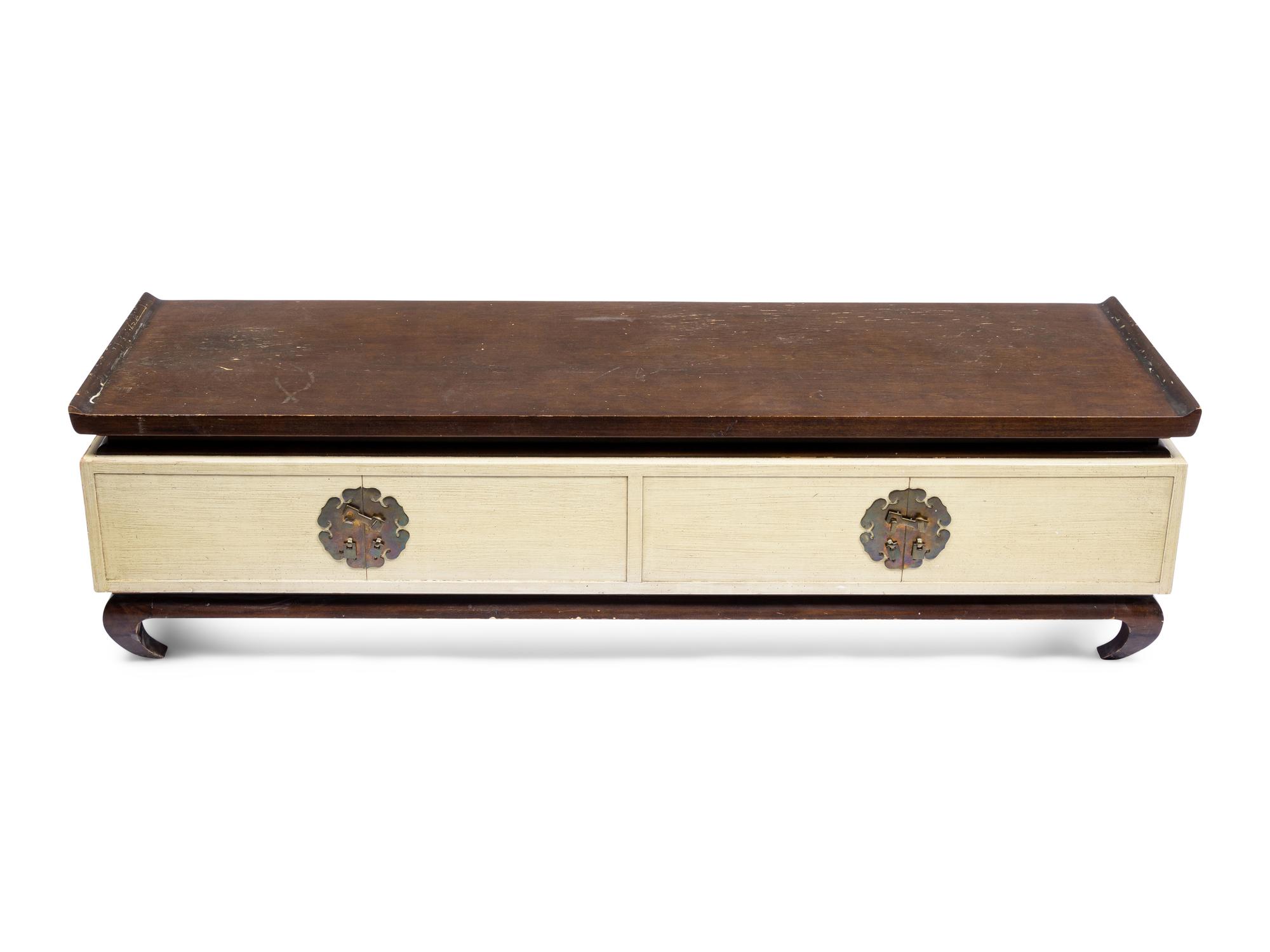 Three Widdicomb Style Lacquered and Polychromed Wood Tables
