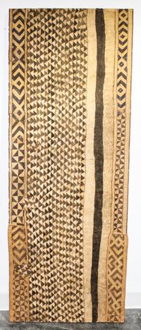 A Kuba Cloth Length 64 x width 24 inches.