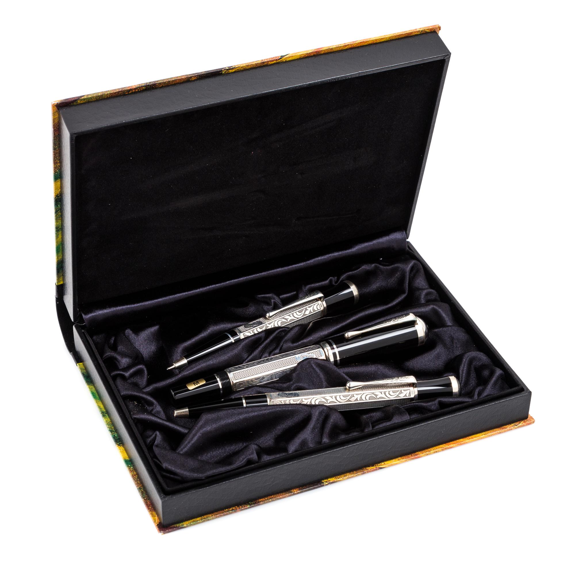 A Montblanc Meisterstuck Marcel Proust Limited Edition Pen and Pencil Set