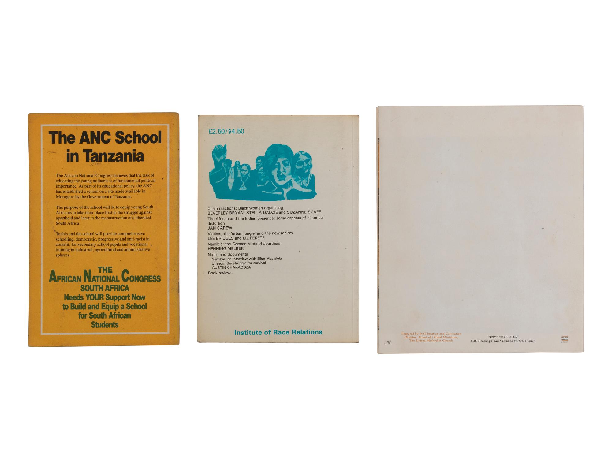 [WOMEN & RACE]. 3 printed materials discussing women and race incl. an issue of Race & Class .