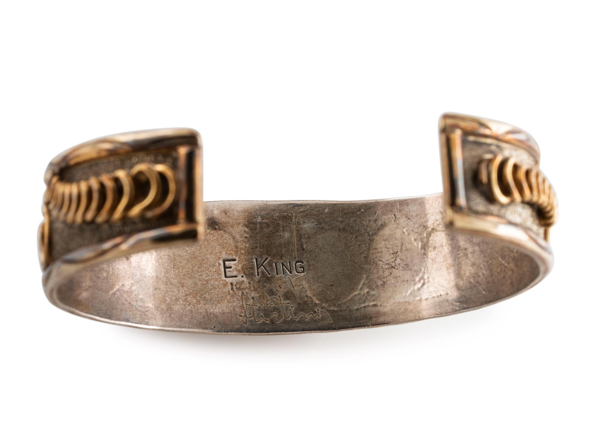 Navajo Sterling Silver Jewelry, with Gold Overlay