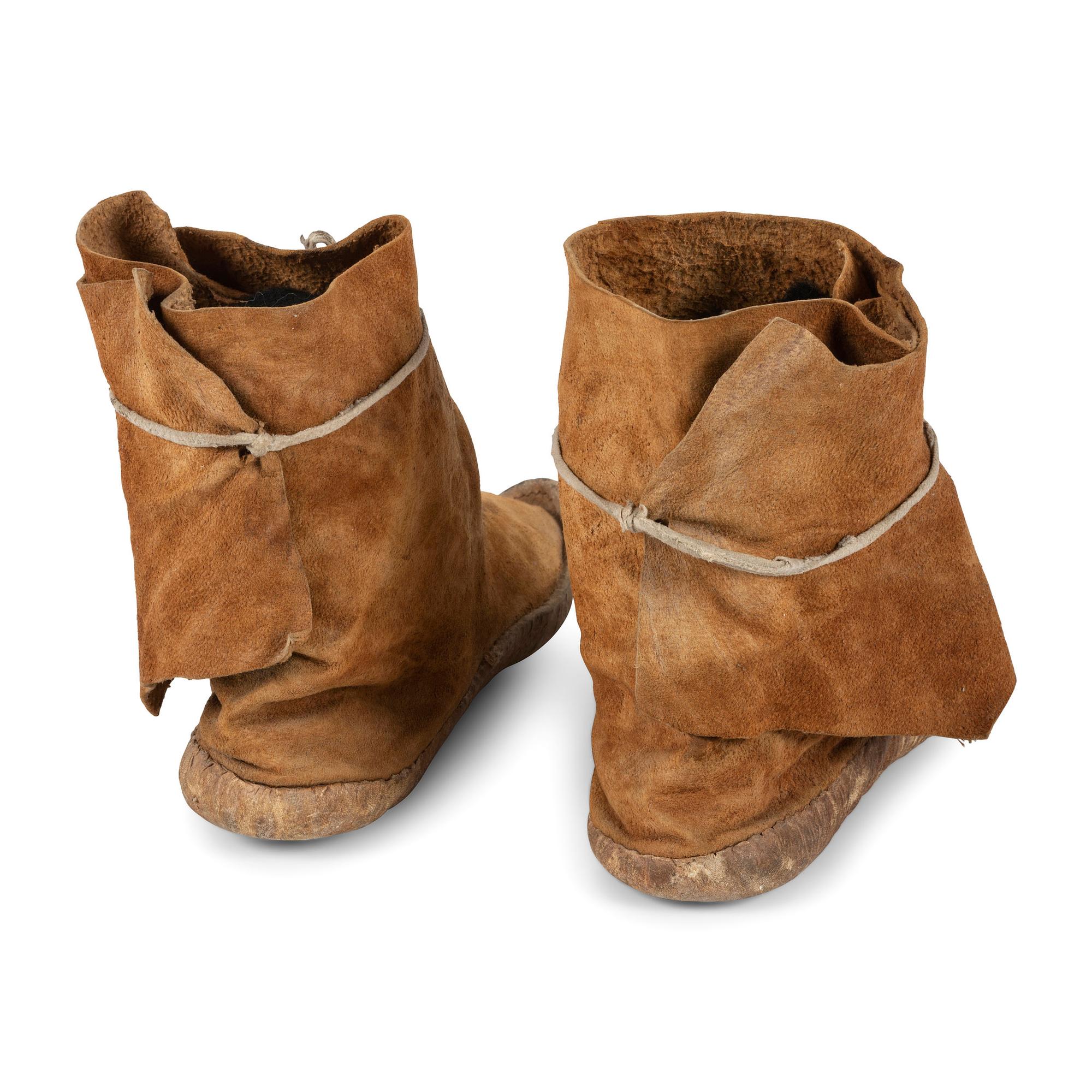 Navajo Beaded Hide Moccasins
