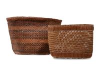 Northwest Coast Cedar Bark Plaited Baskets