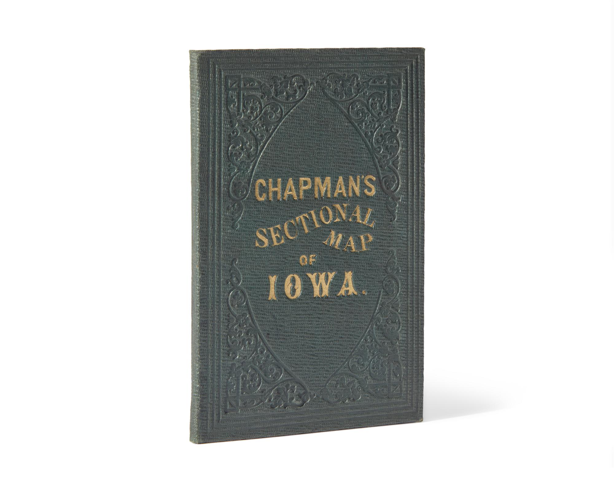[Maps & Atlases] [Iowa] Chapman's Sectional Map of the State of Iowa Compiled from the United States Surveys and other authentic Sources