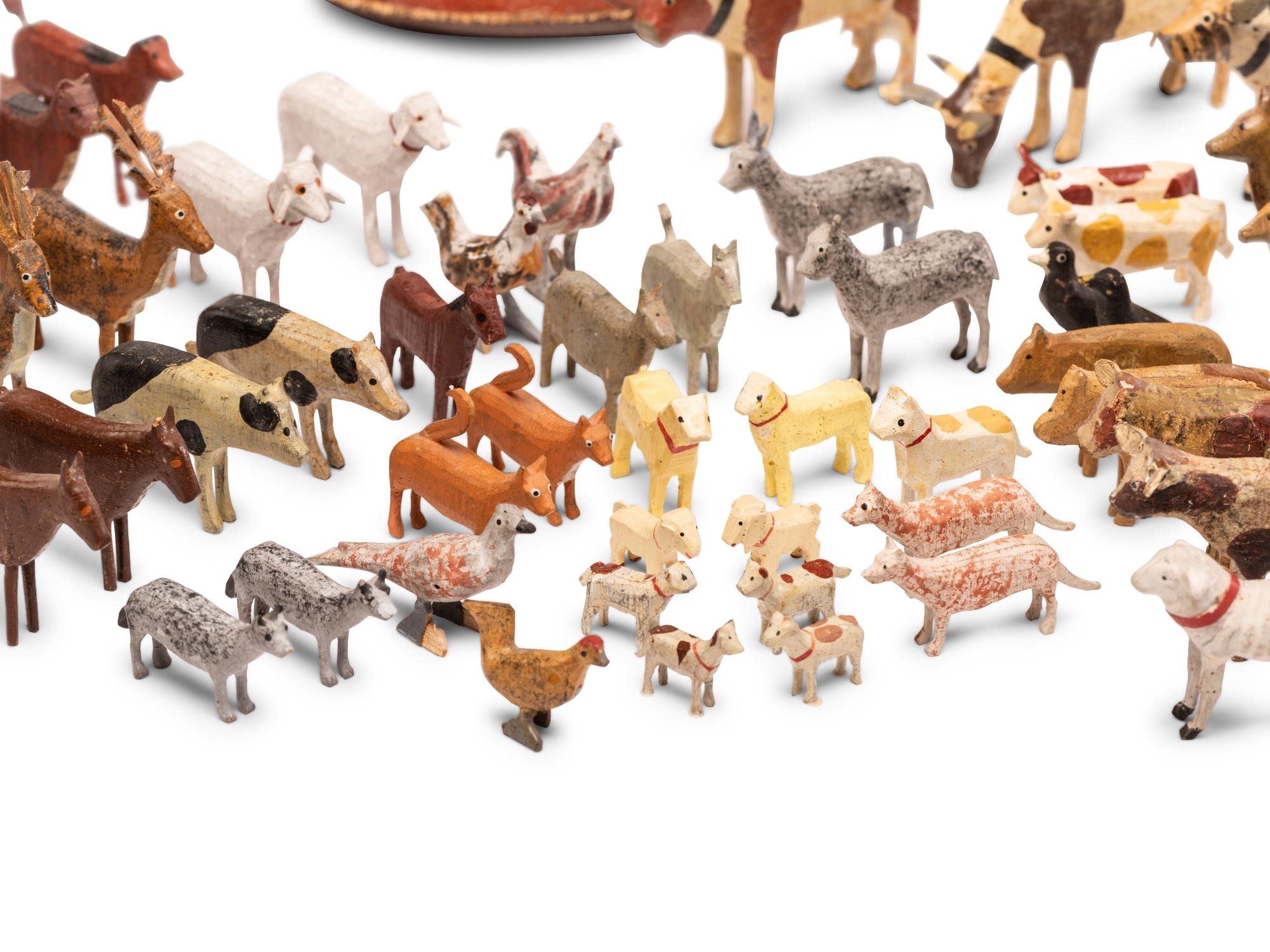 A Noah’s Ark Painted Wood Pull Toy