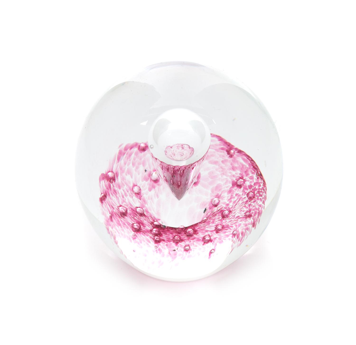 A Swedish Abstract Design Paperweight Diameter 2 3/4 inches.