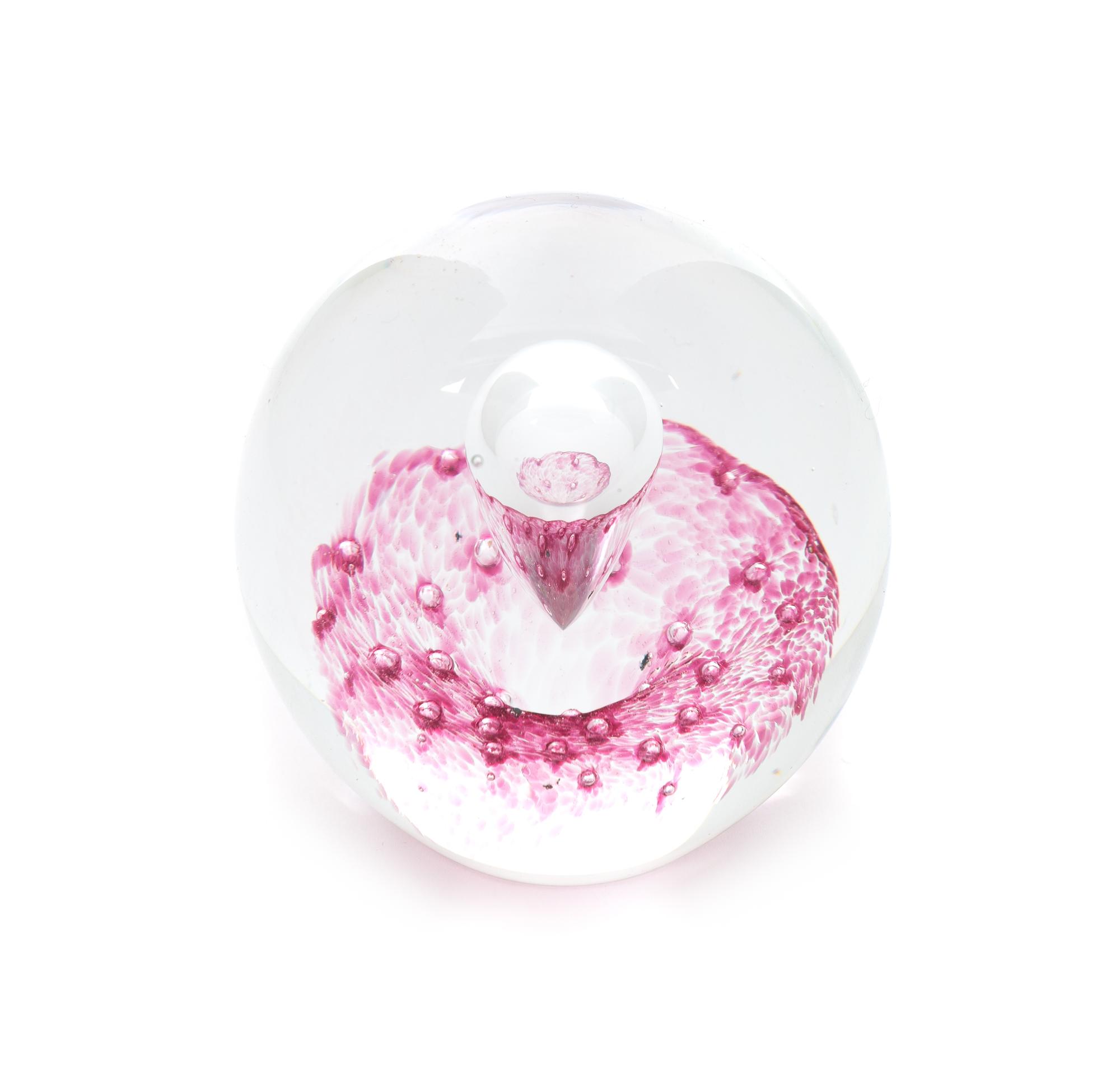 A Swedish Abstract Design Paperweight Diameter 2 3/4 inches.