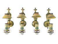 A Set Of Four Tôle Sconces
