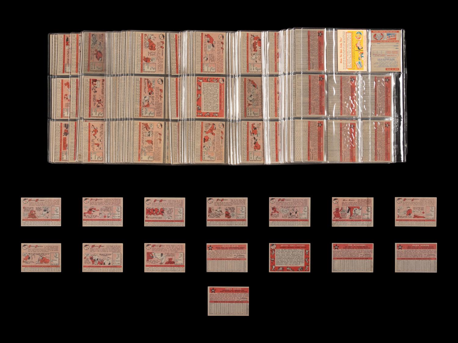 A Near Set of 1958 Topps Baseball Cards (485/494)