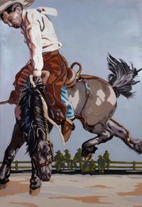 Untitled Cowboy on Bucking Horse