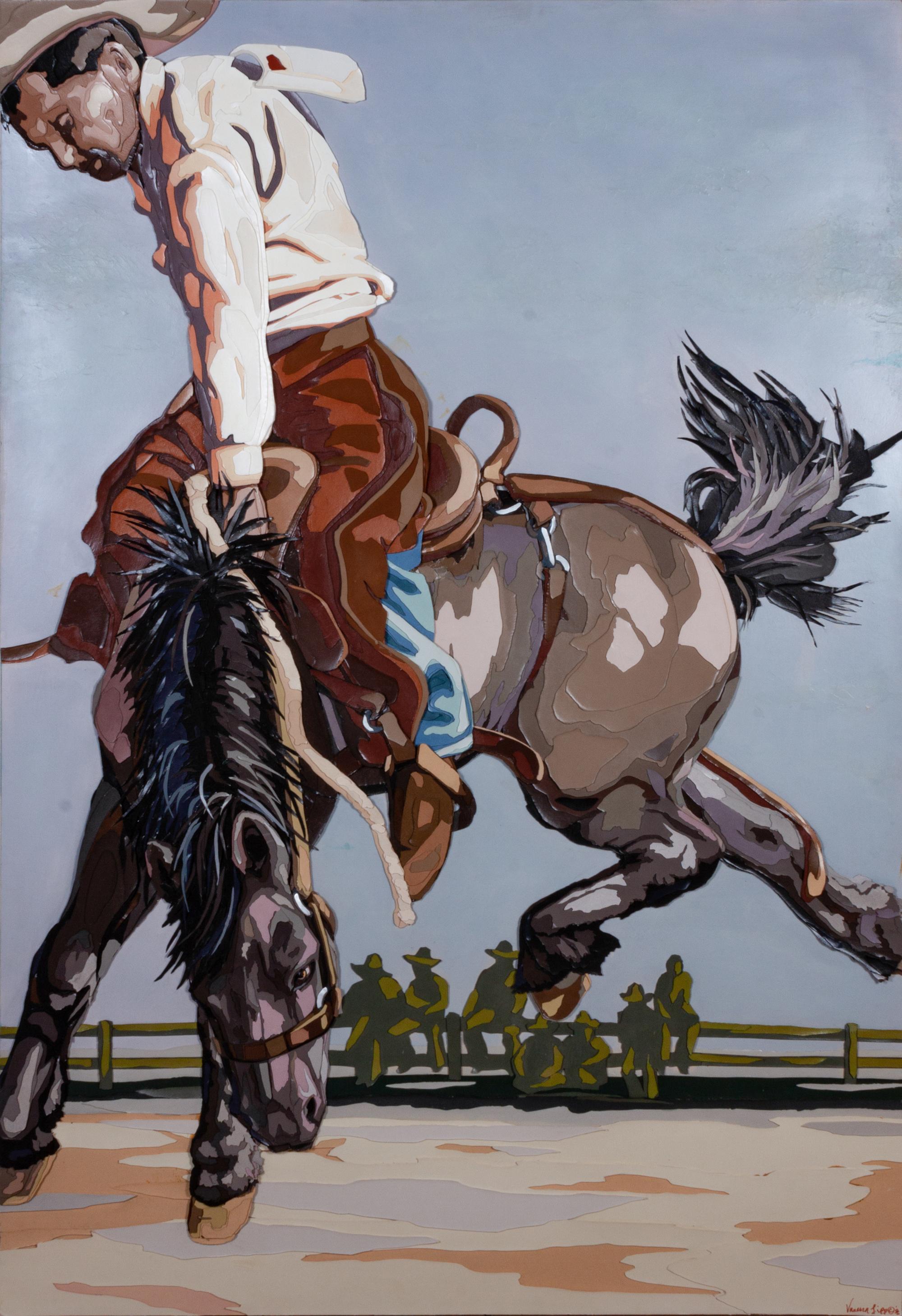 Untitled Cowboy on Bucking Horse