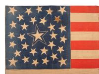 [FLAGS]. 31-star American parade flag. Ca 1850-1859.