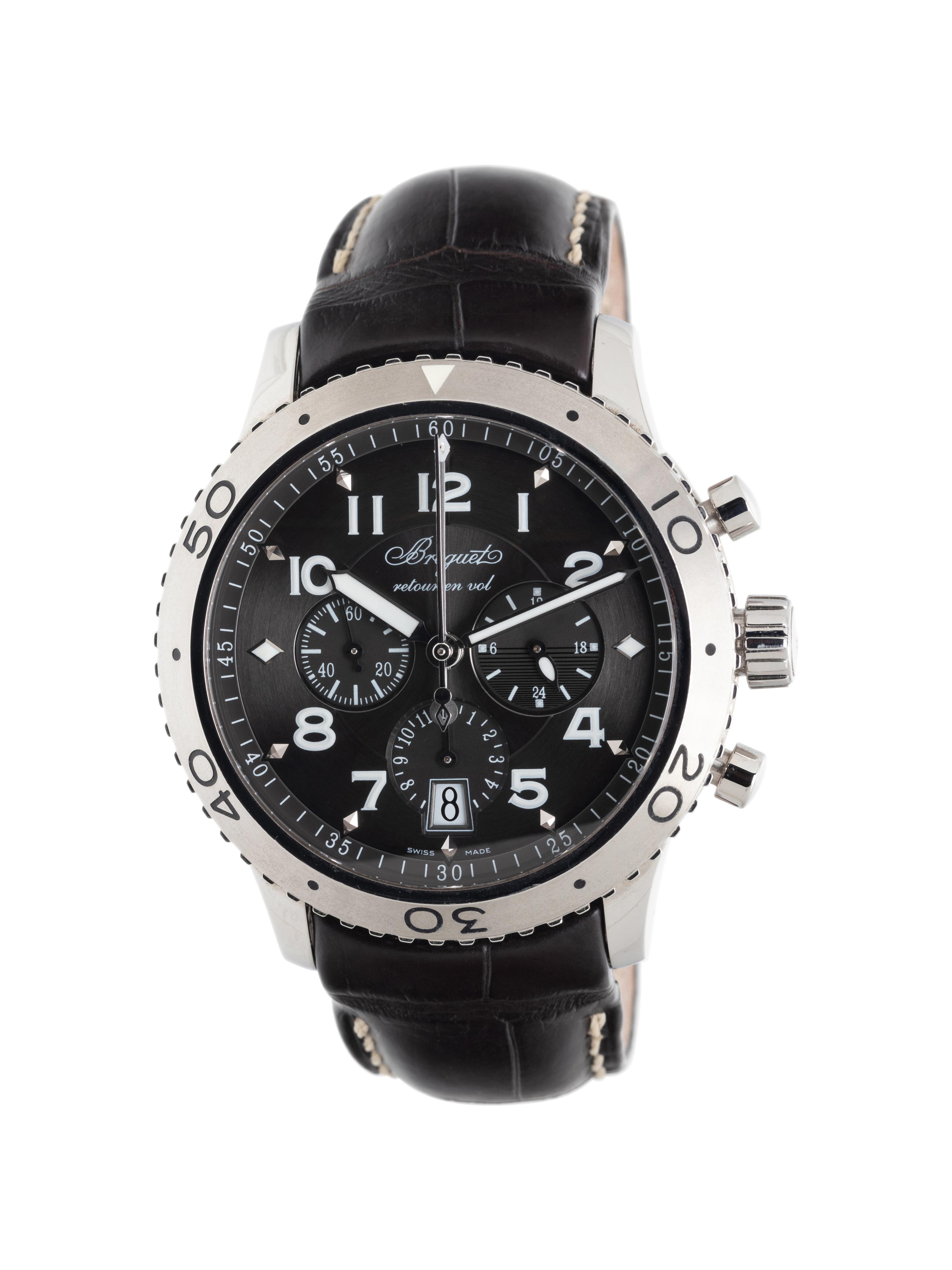 BREGUET, REF. 3810 STAINLESS STEEL 'TYPE XXI' CHRONOGRAPH WATCH