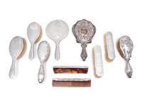 A Group of Silver Dresser Articles