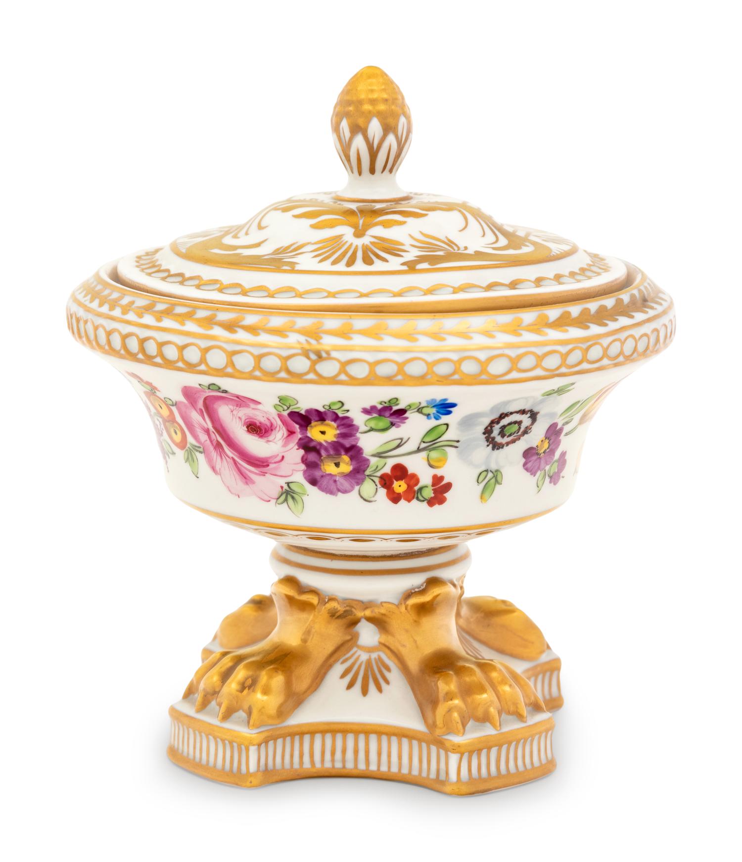 A Dresden Porcelain Covered Dish
