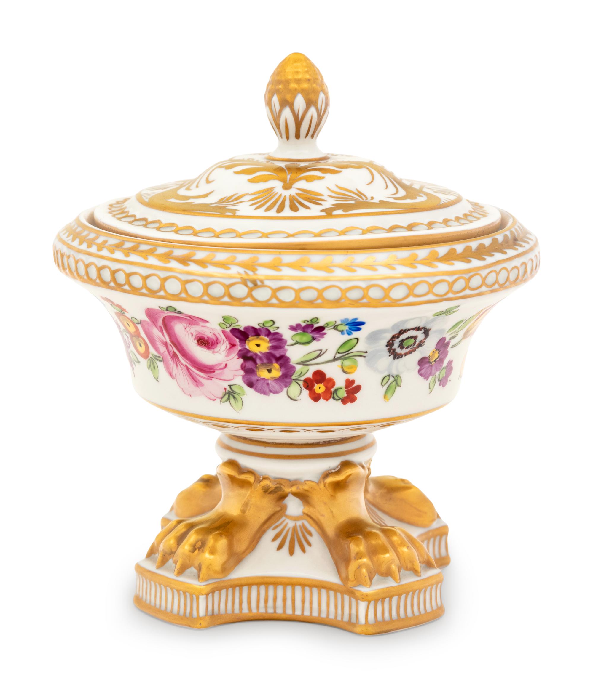 A Dresden Porcelain Covered Dish