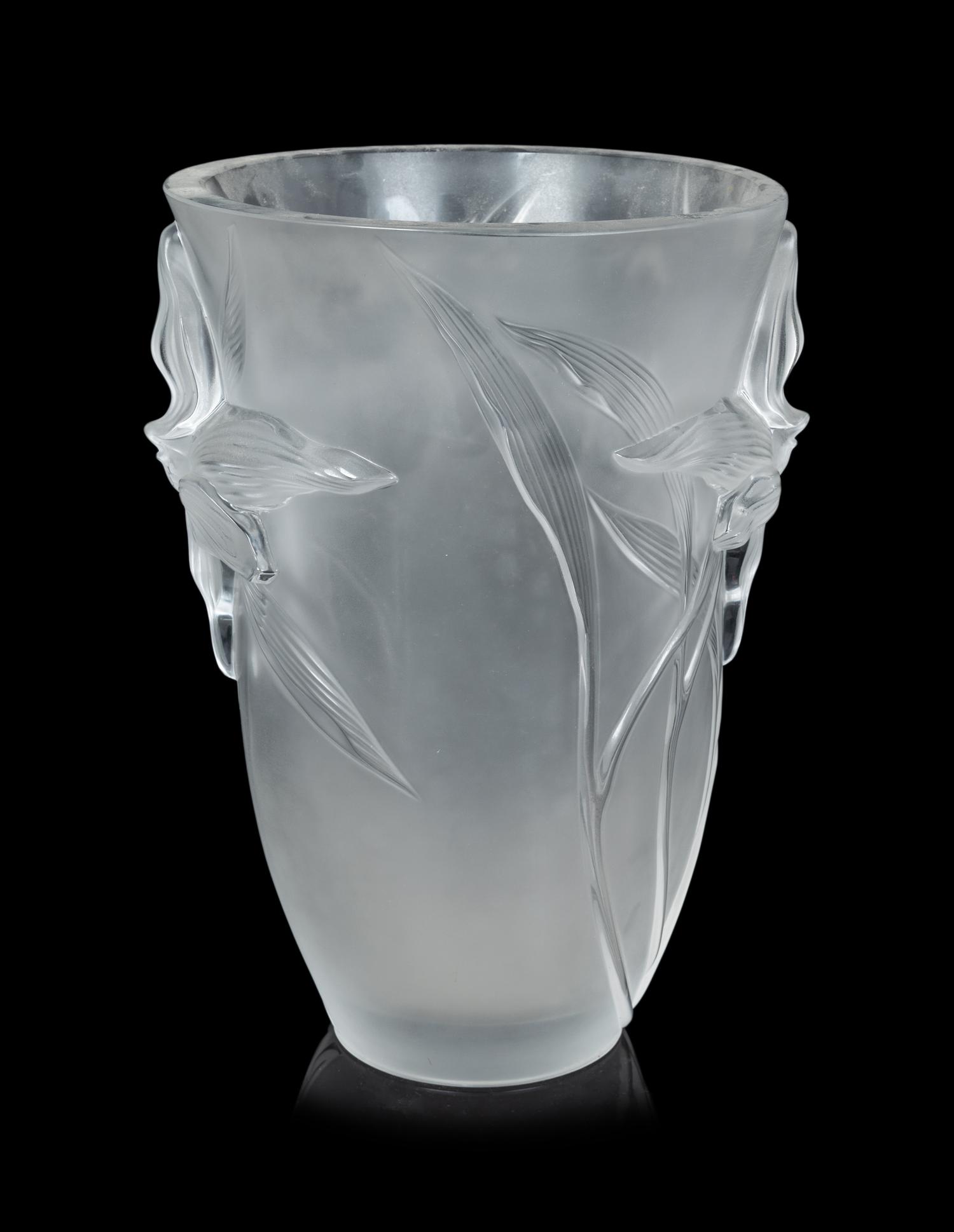 A Lalique Iris Vase