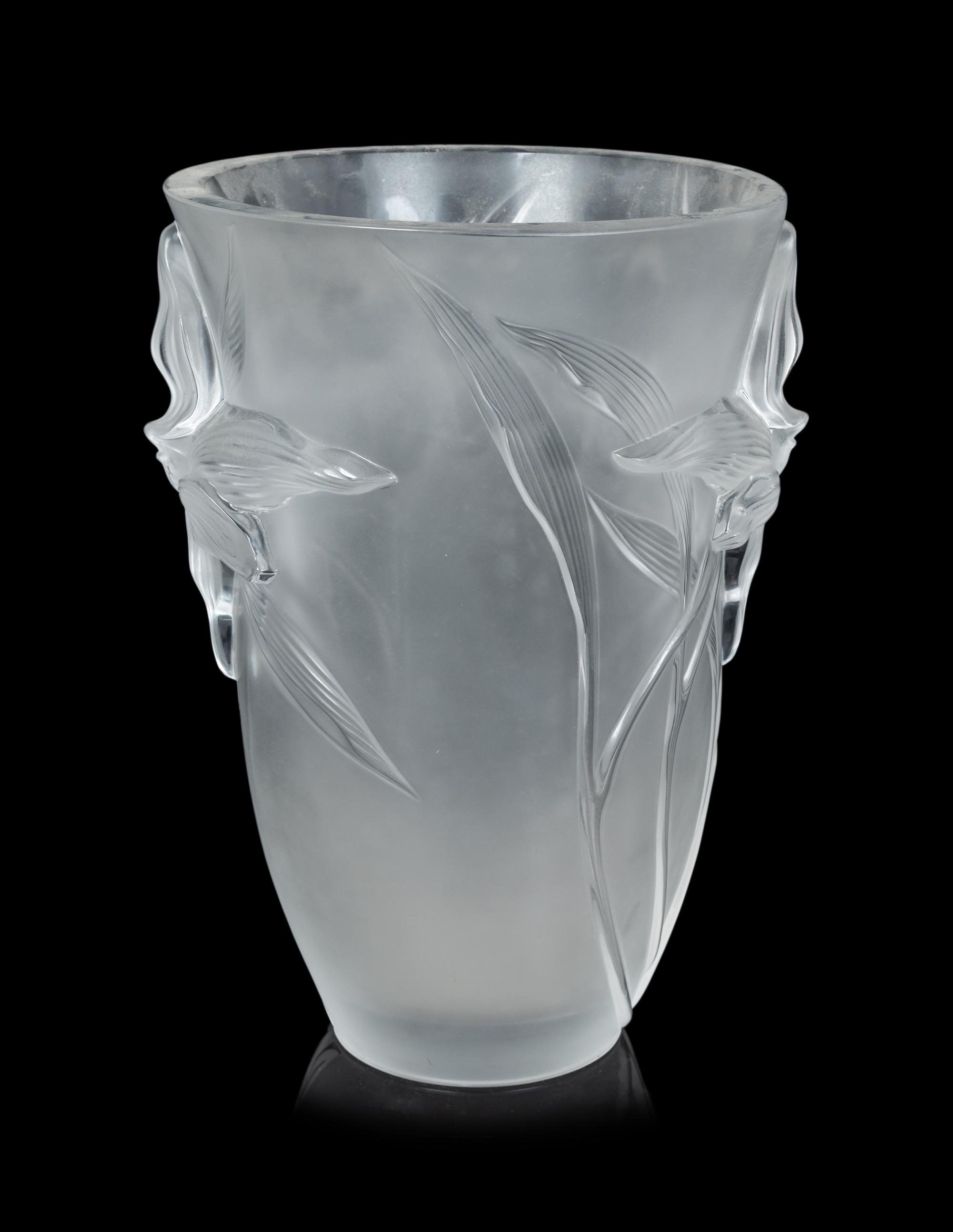 A Lalique Iris Vase