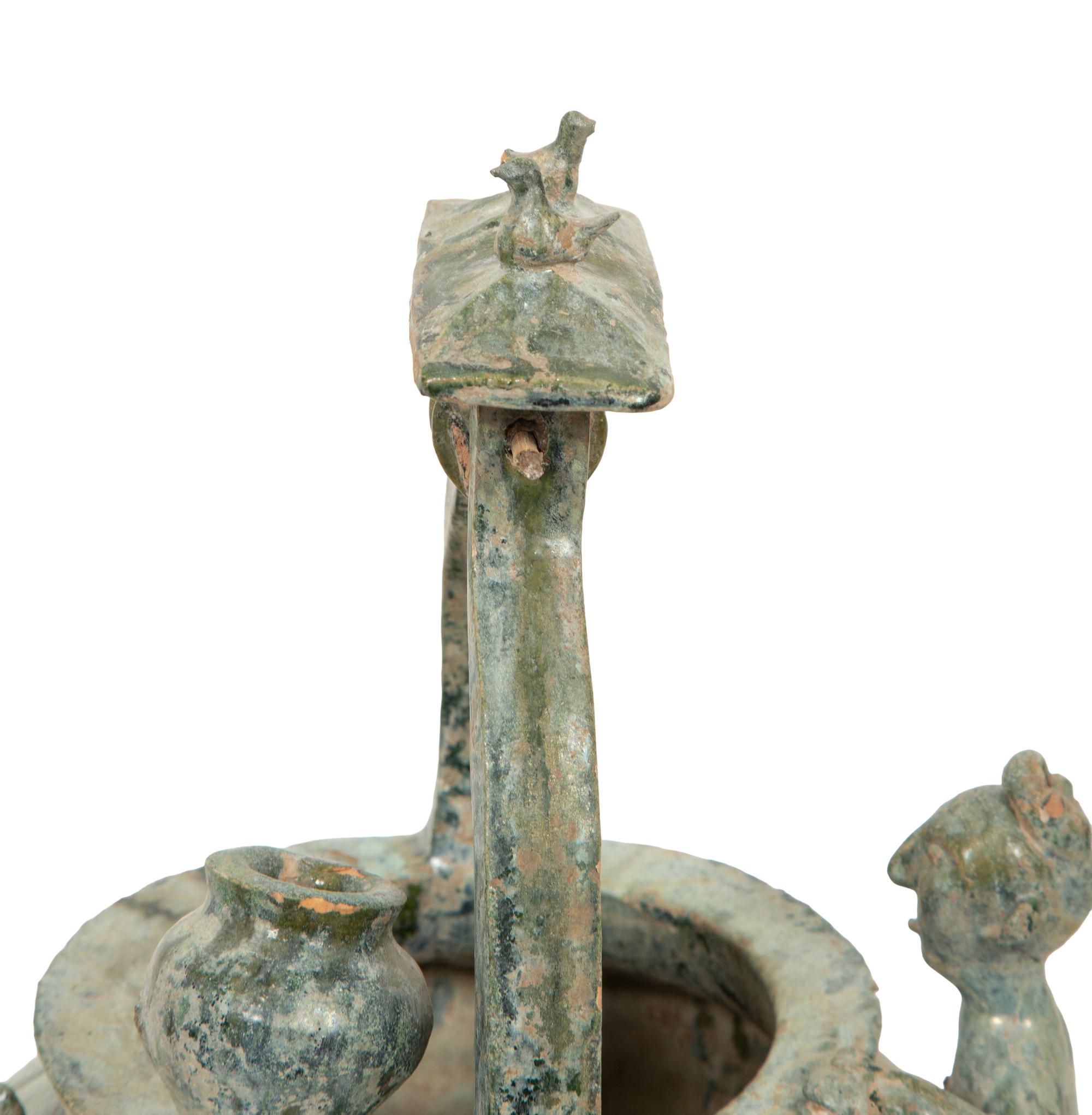 A Han Pottery Well Model with Figures