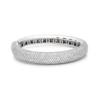 WHITE GOLD AND DIAMOND BANGLE BRACELET