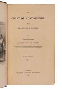 DUMAS, Alexandre (1802-1870). The Count of Monte-Cristo. London: Chapman & Hall, 1846.
