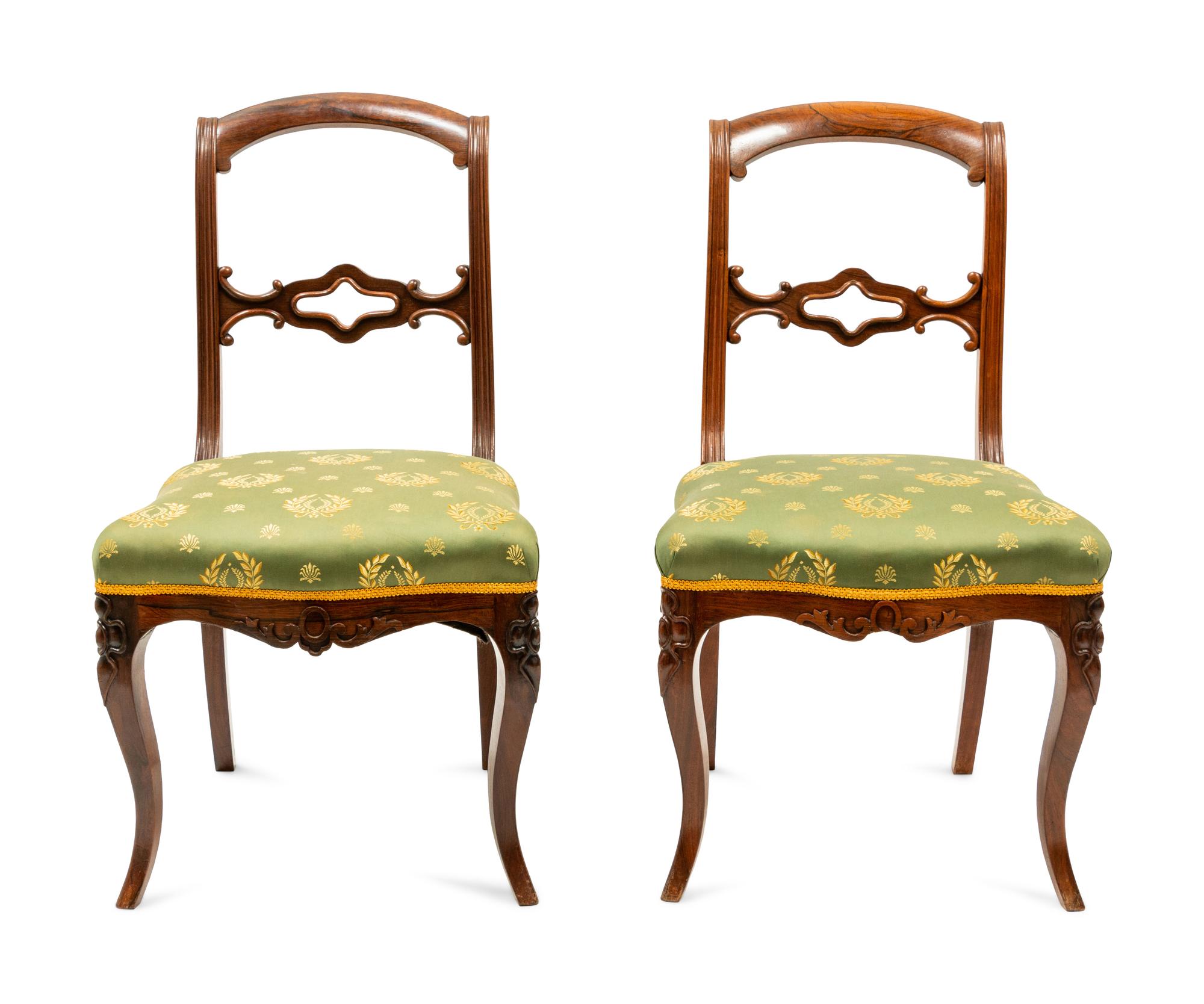 A Group of Four French Empire Side Chairs