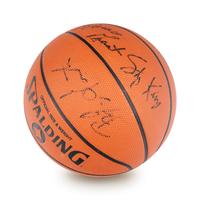 A Historic 1990-91 Chicago Bulls First NBA Championship Team Signed Autograph Basketball Including Michael Jordan (Beckett Authentication Services Letter BAS Certified)