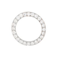 PLATINUM AND DIAMOND CIRCLE BROOCH