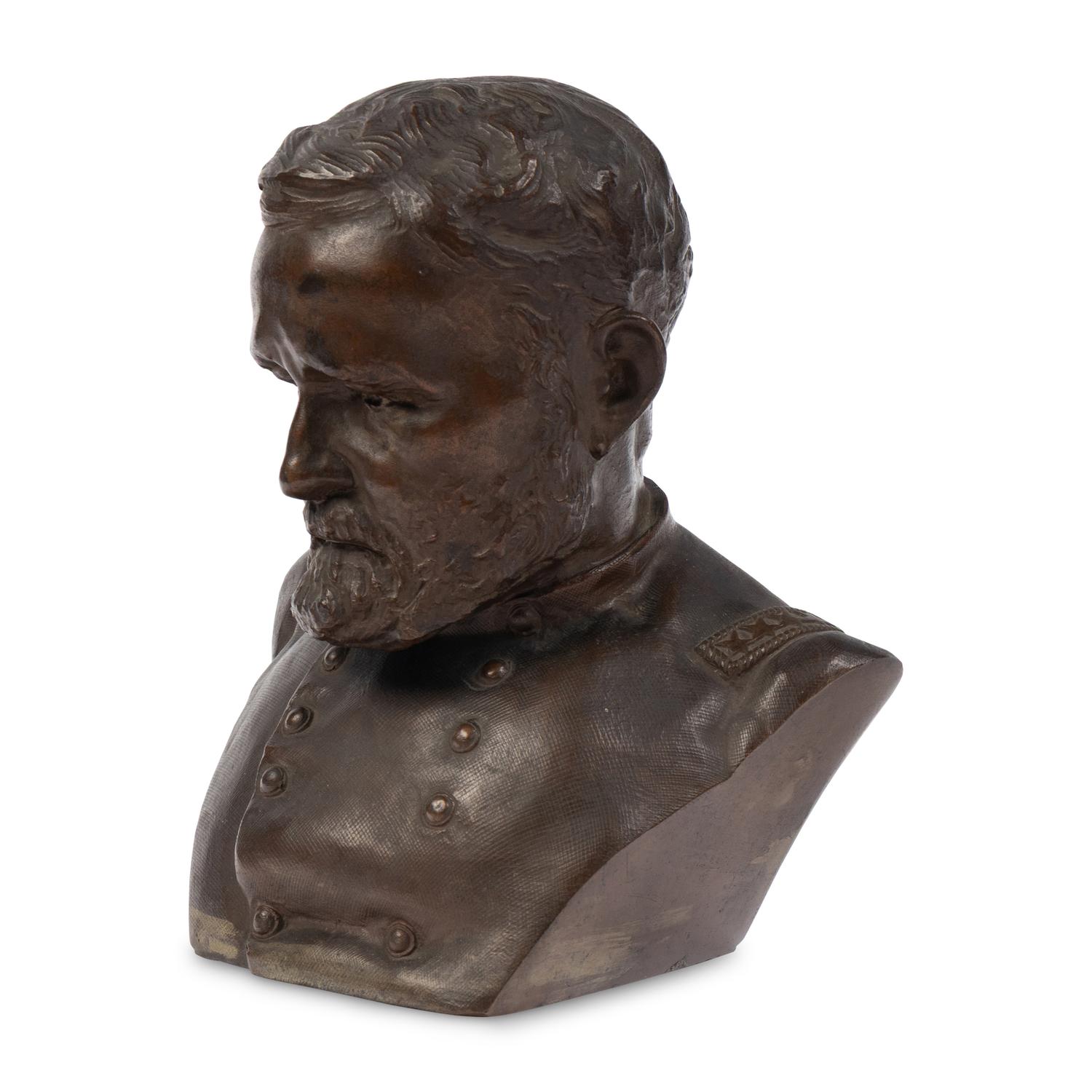 Karl Gerhardt (American, 1853-1940) Bust of Ulysses S. Grant , 1885 bronze