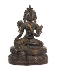 A Sino-Tibetan Bronze Figure of Tara 17TH/18TH CENTURY Height 5 inches. — 17TH/18TH CENTURY