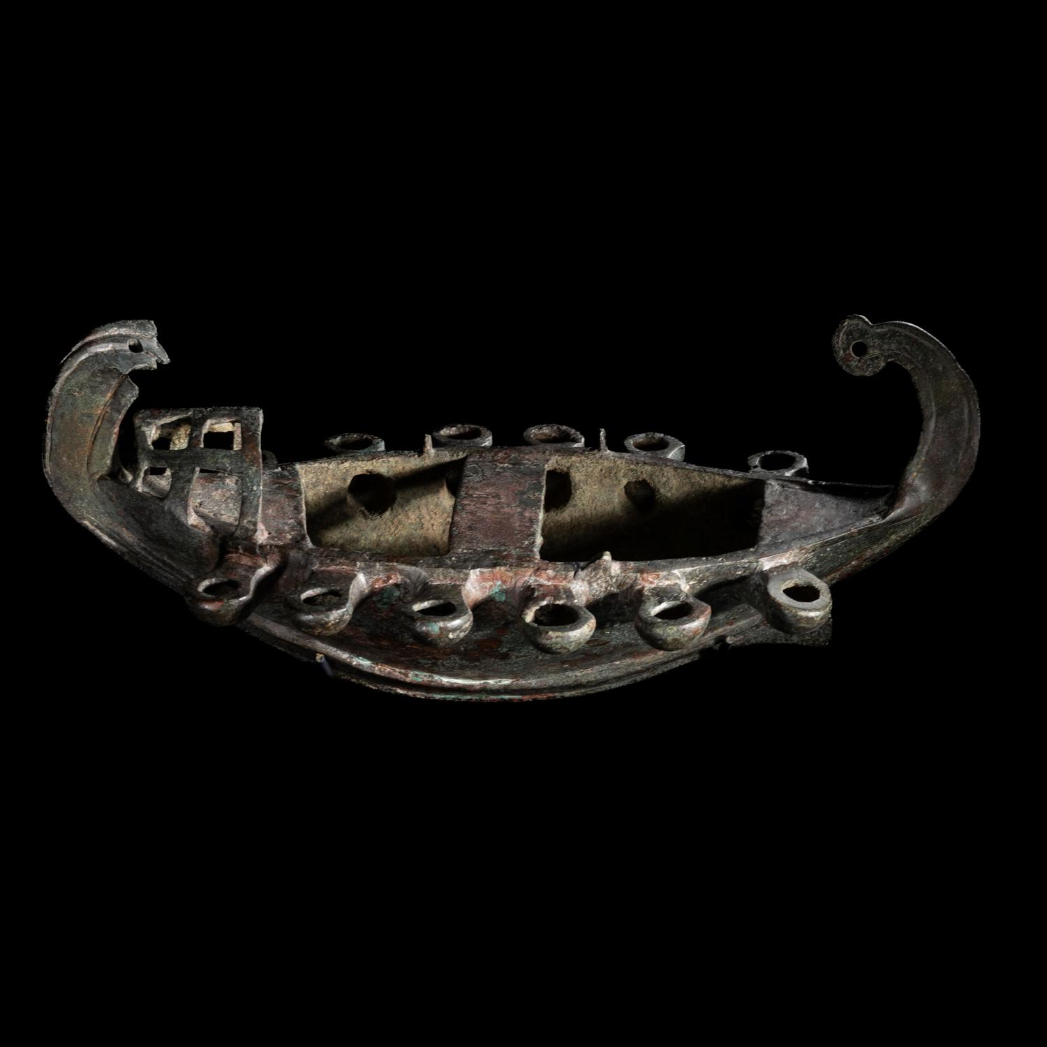 A Late Roman Bronze Lamp in the Form of a Ship