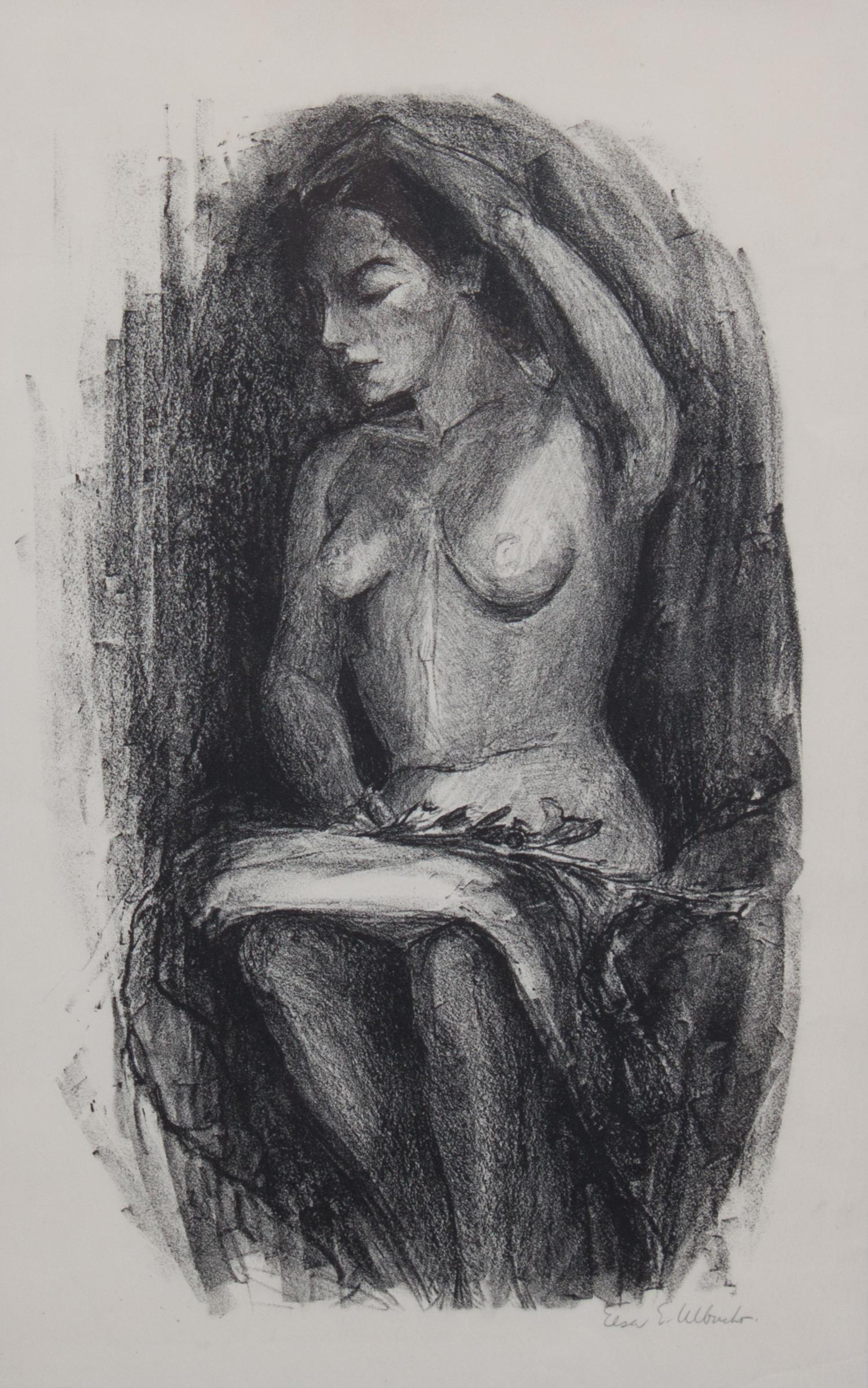 Elsa Ulbricht, (Wisconsin, 1885-1980), Nude Woman Sitting
