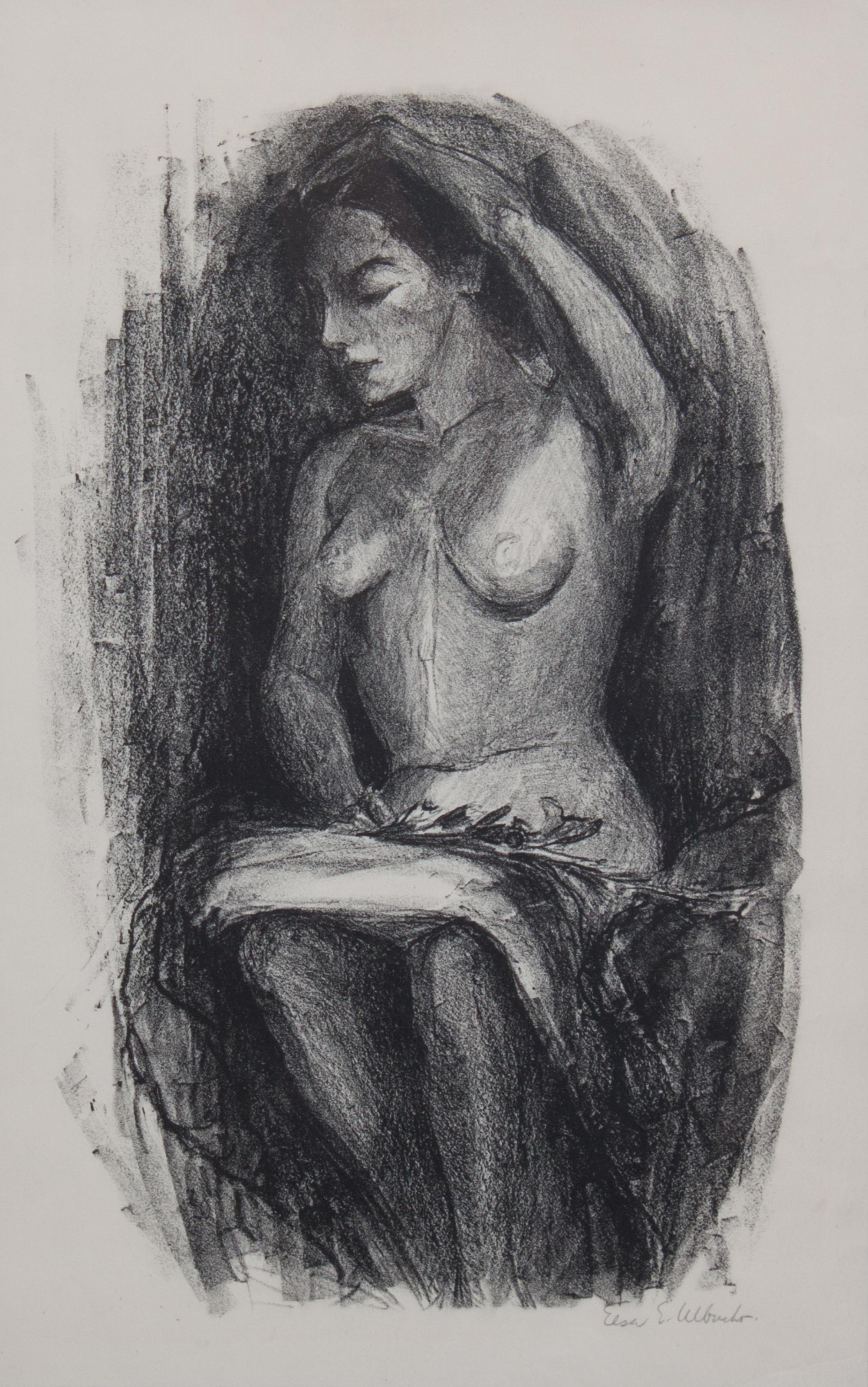 Elsa Ulbricht, (Wisconsin, 1885-1980), Nude Woman Sitting