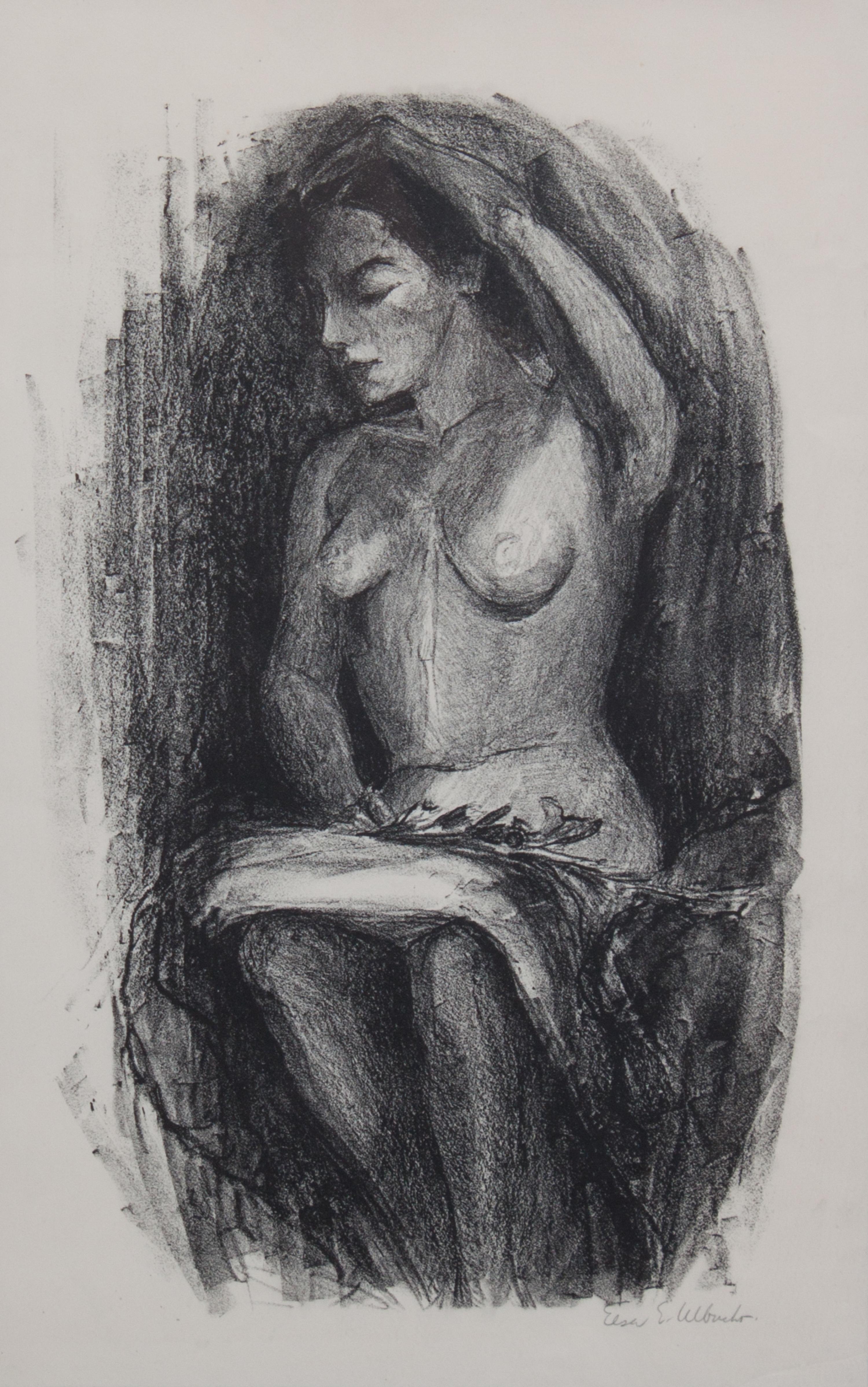 Elsa Ulbricht, (Wisconsin, 1885-1980), Nude Woman Sitting