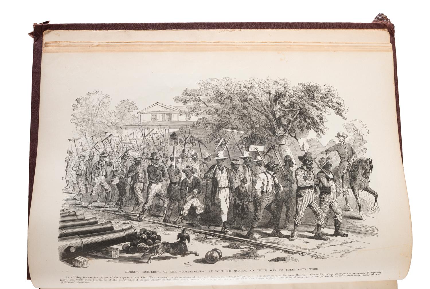 [CIVIL WAR - FRANK LESLIE]. SQUIER, E.G., editor. Frank Leslie's Pictorial History of the War . New York: Frank Leslie, 1862.