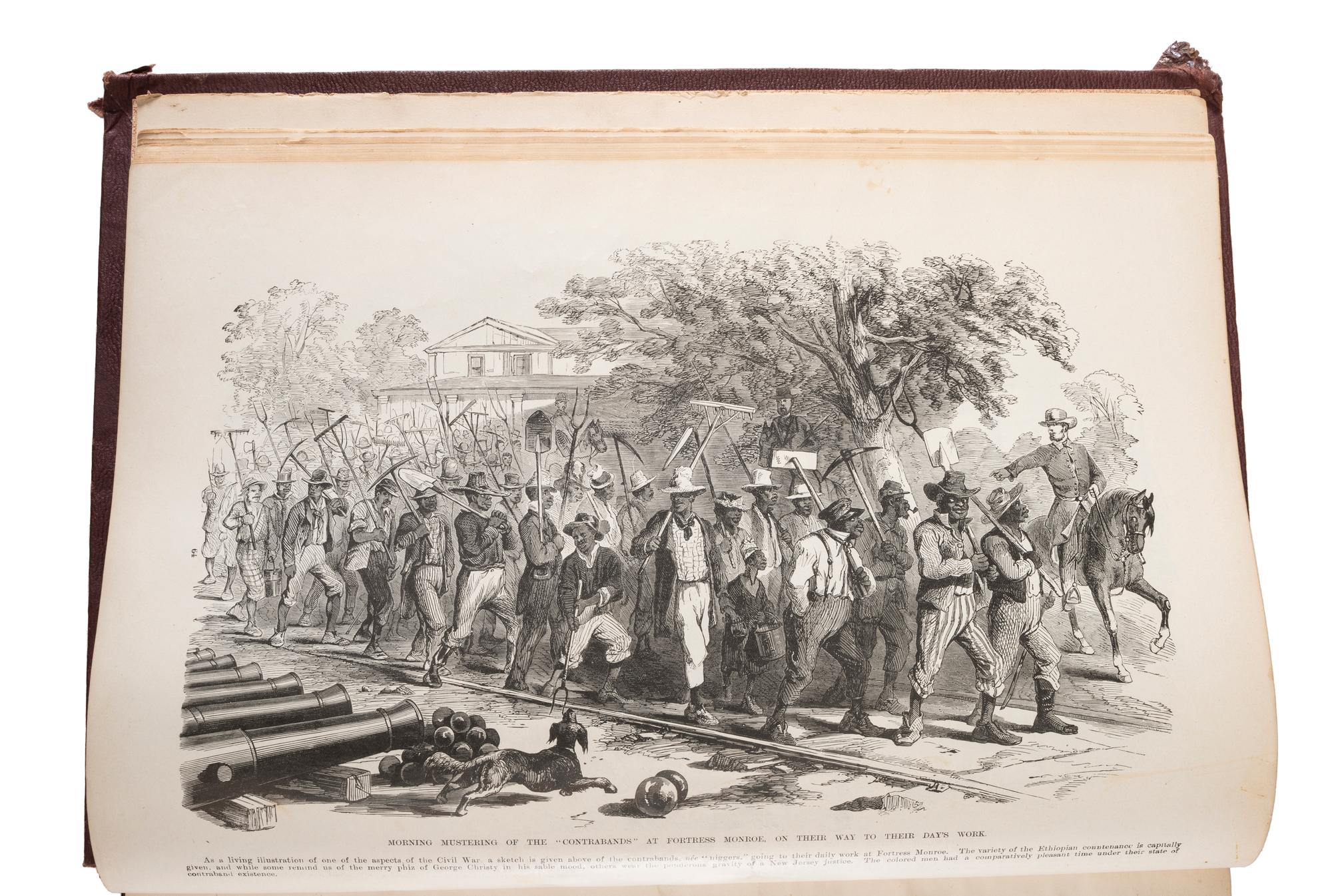 [CIVIL WAR - FRANK LESLIE]. SQUIER, E.G., editor. Frank Leslie's Pictorial History of the War . New York: Frank Leslie, 1862.