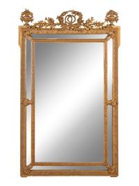 A Louis XVI Style Giltwood Mirror