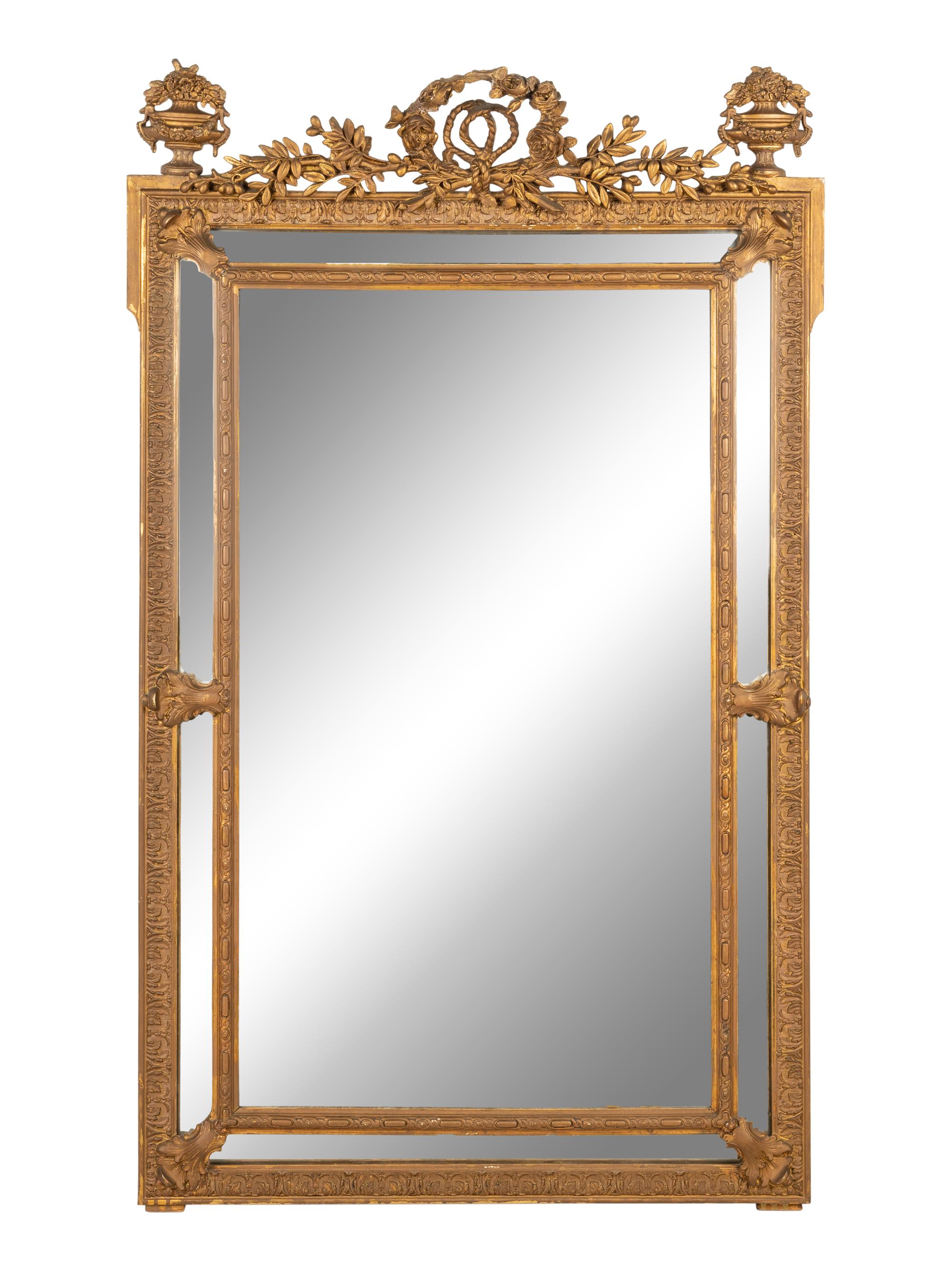 A Louis XVI Style Giltwood Mirror
