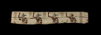 An Egyptian Painted Wood Sarcophagus Panel