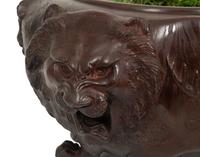 A Japanese Bronze Figural Jardinière