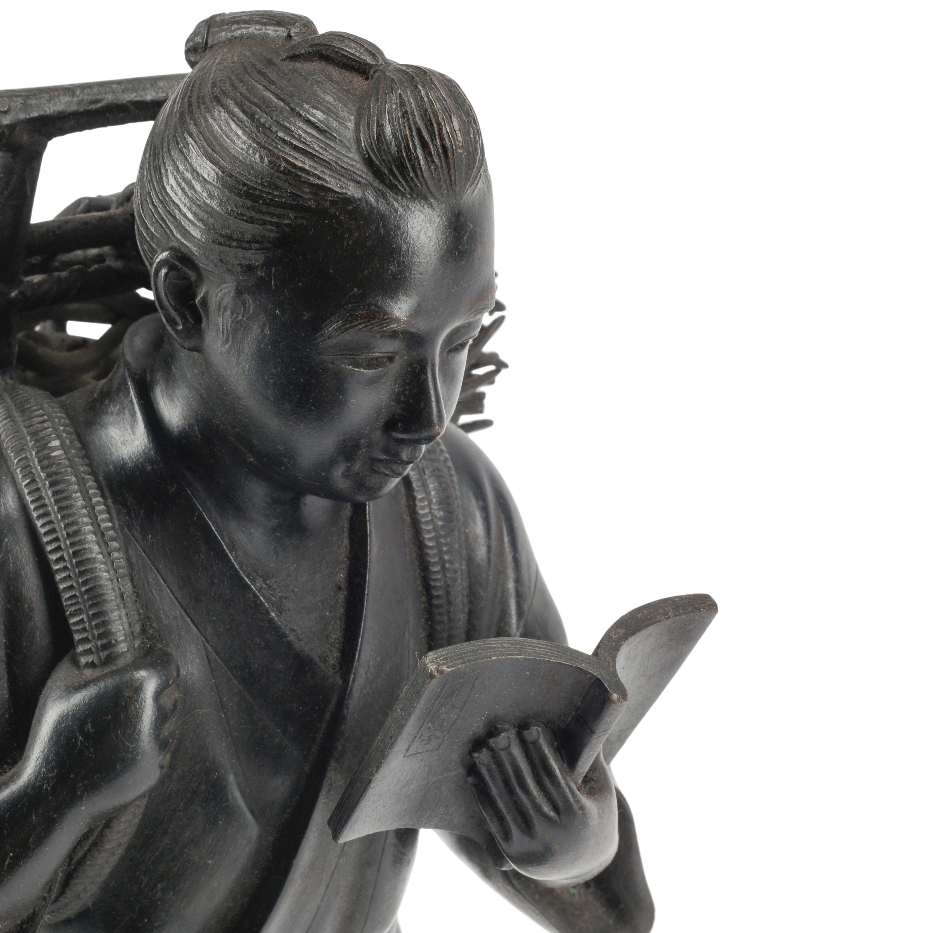 A Japanese Bronze Figure