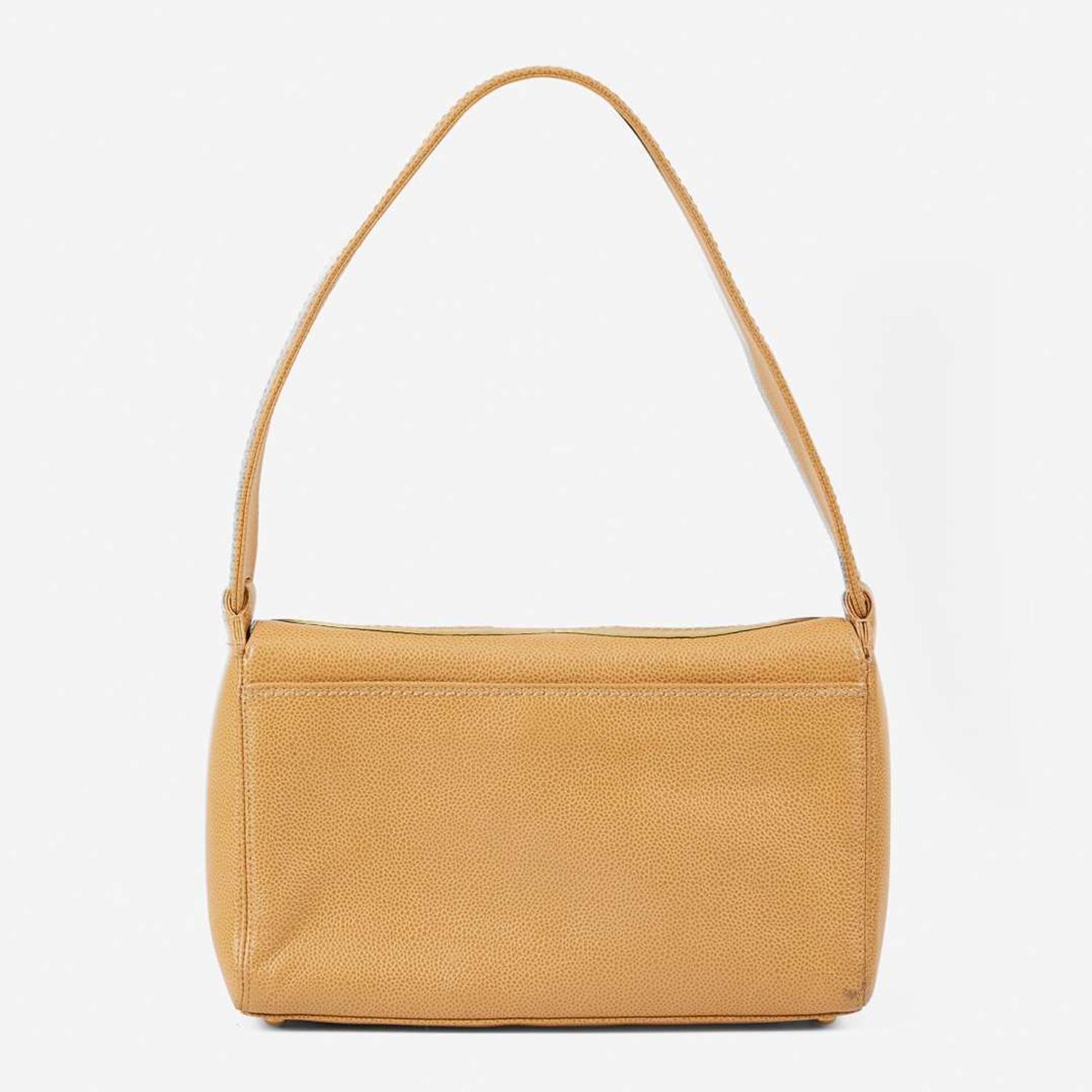 A Tan Chanel Leather Shoulder Bag Chanel
