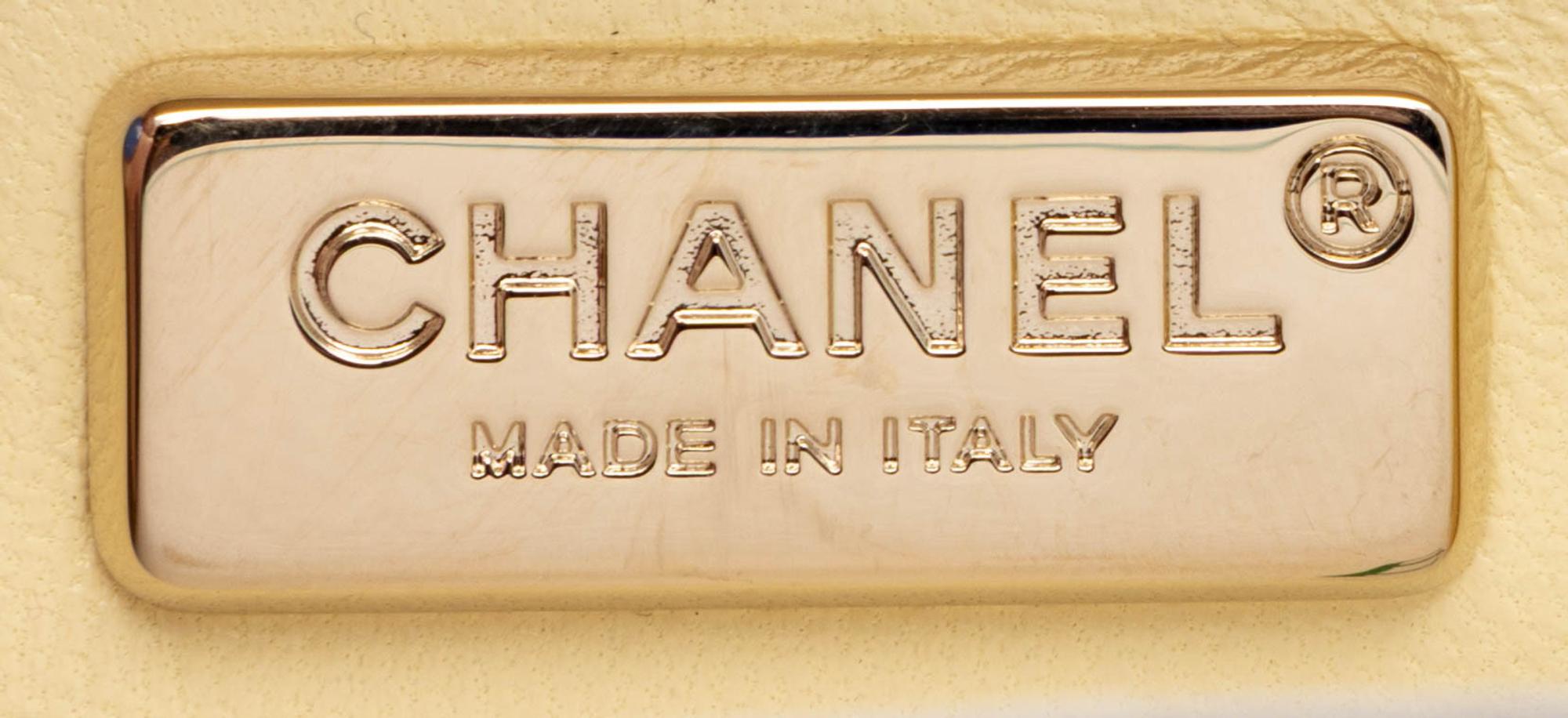 Chanel, Mini Classic Flap in Yellow Sequin Fringe, 2025