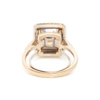 FANCY INTENSE YELLOW DIAMOND AND DIAMOND RING