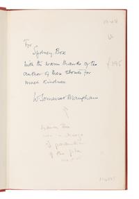[Literature] Maugham, W. Somerset. Pair of Inscribed Titles