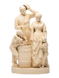 ROGERS, John (1829-1904), sculptor. Taking the Oath and Drawing Rations. 1866.