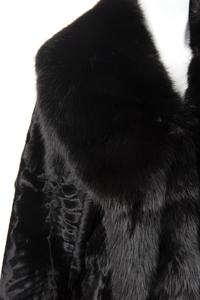 J. Mendel Broadtail Jacket Trimmed with Sable