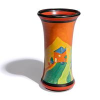 Clarice Cliff (English, 1899-1972) — Lucerne (Orange) pattern vase