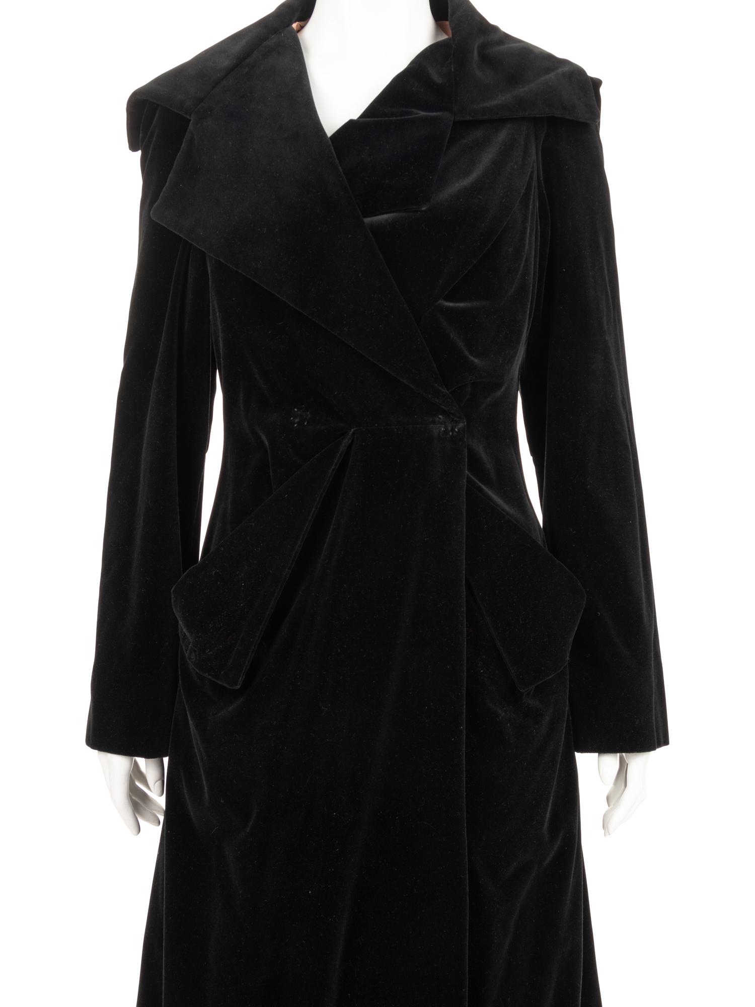 Vivienne Westwood Silk Velvet Coat, 1990-2000s