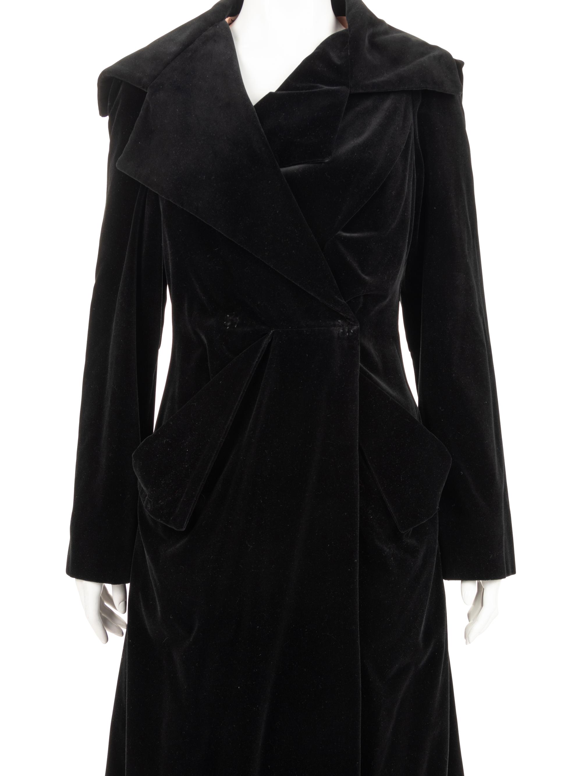 Vivienne Westwood Silk Velvet Coat, 1990-2000s